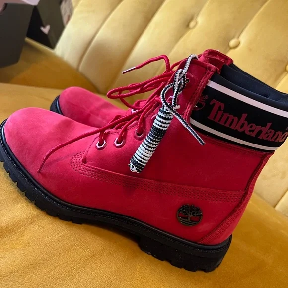 Timberland Shoes Timberland Premium Red Nubuck Boots 75 Poshmark